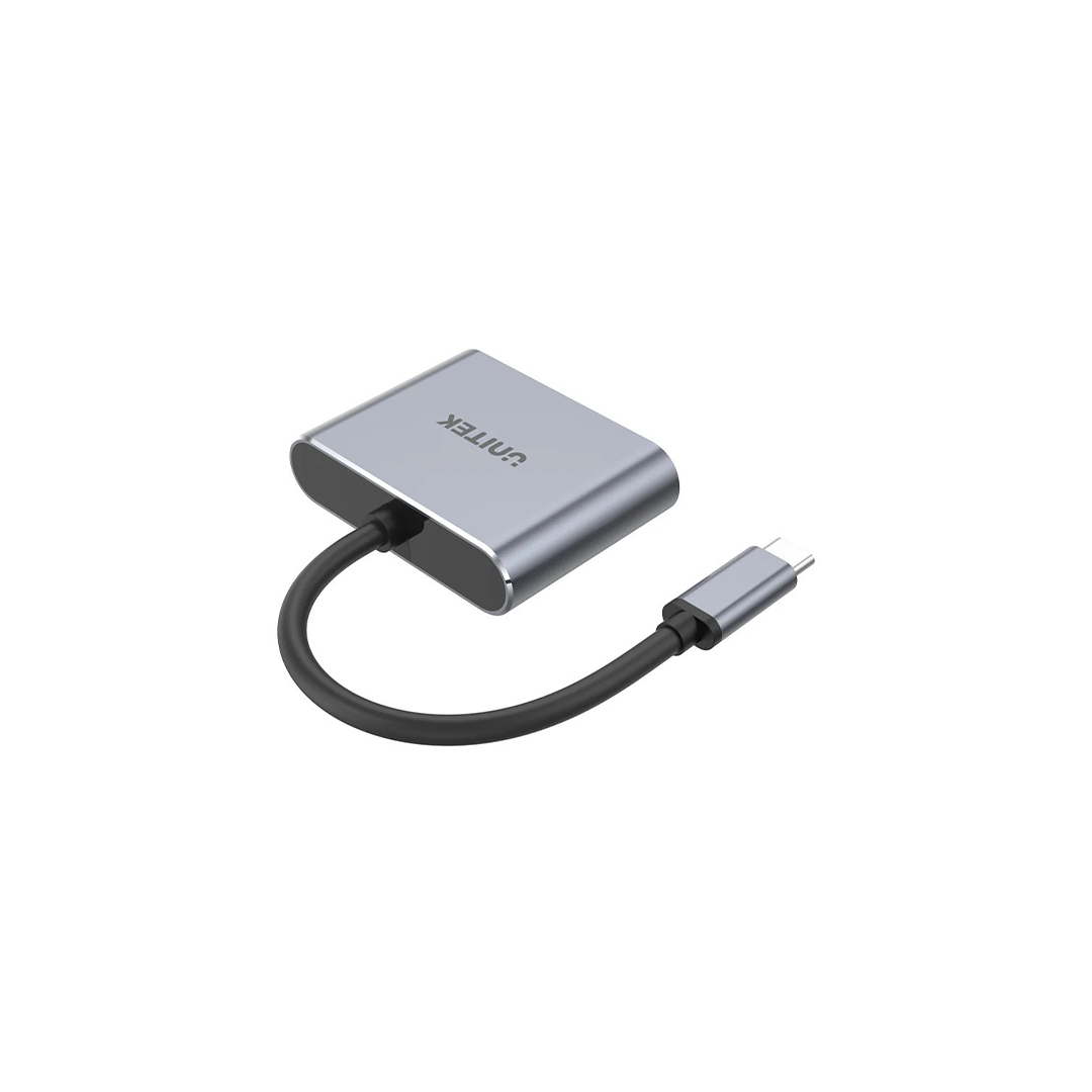 Unitek V1126A 4K 60Hz USB-C to HDMI 2.0 and VGA Adapter with MST Dual Monitor Unitek V1126A 4K 60Hz USB-C to HDMI 2.0 and VGA Adapter with MST Dual Monitor